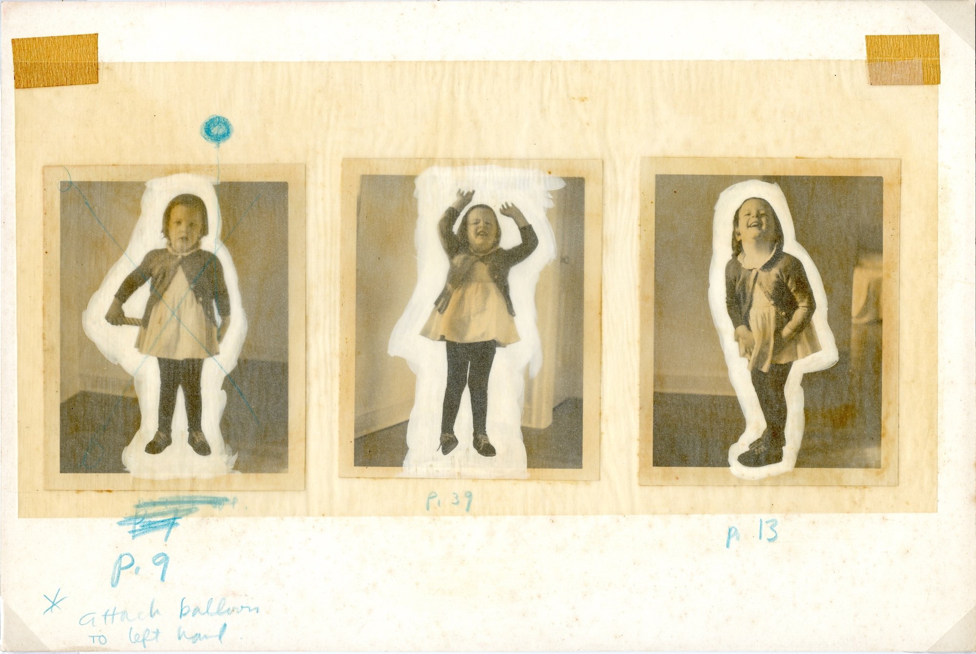 William Wondriska, planche photo préparatoire du livre All by Myself (Toute seule), 1963 © William A. Wondriska Marital Trust